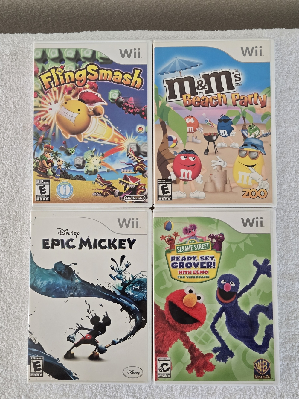 Nintendo Wii Game Lot Bundle Lot Of 4 Video Games Family Fun *TESTED & WORKING*